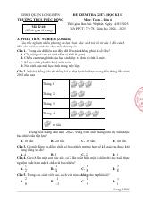 Đề thi Giữa kì 2 Toán 6 năm 2024-2025 trường THCS Phúc Đồng (Hà Nội)